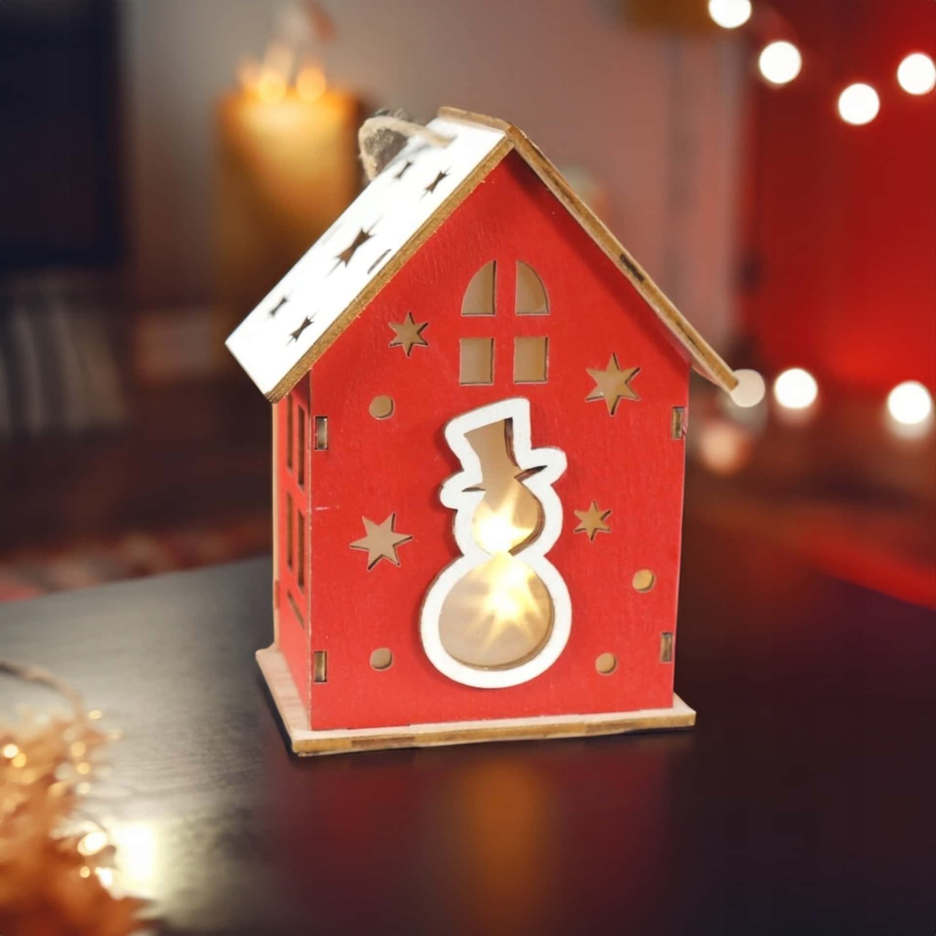 LED House - Decorative lamp with warm light