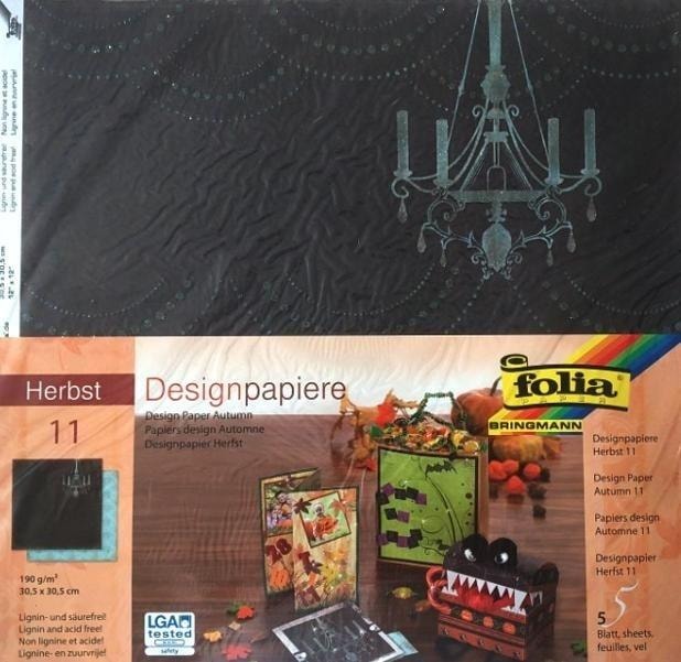 Design paper 190 g/m2 - 5 sheets for creative projects