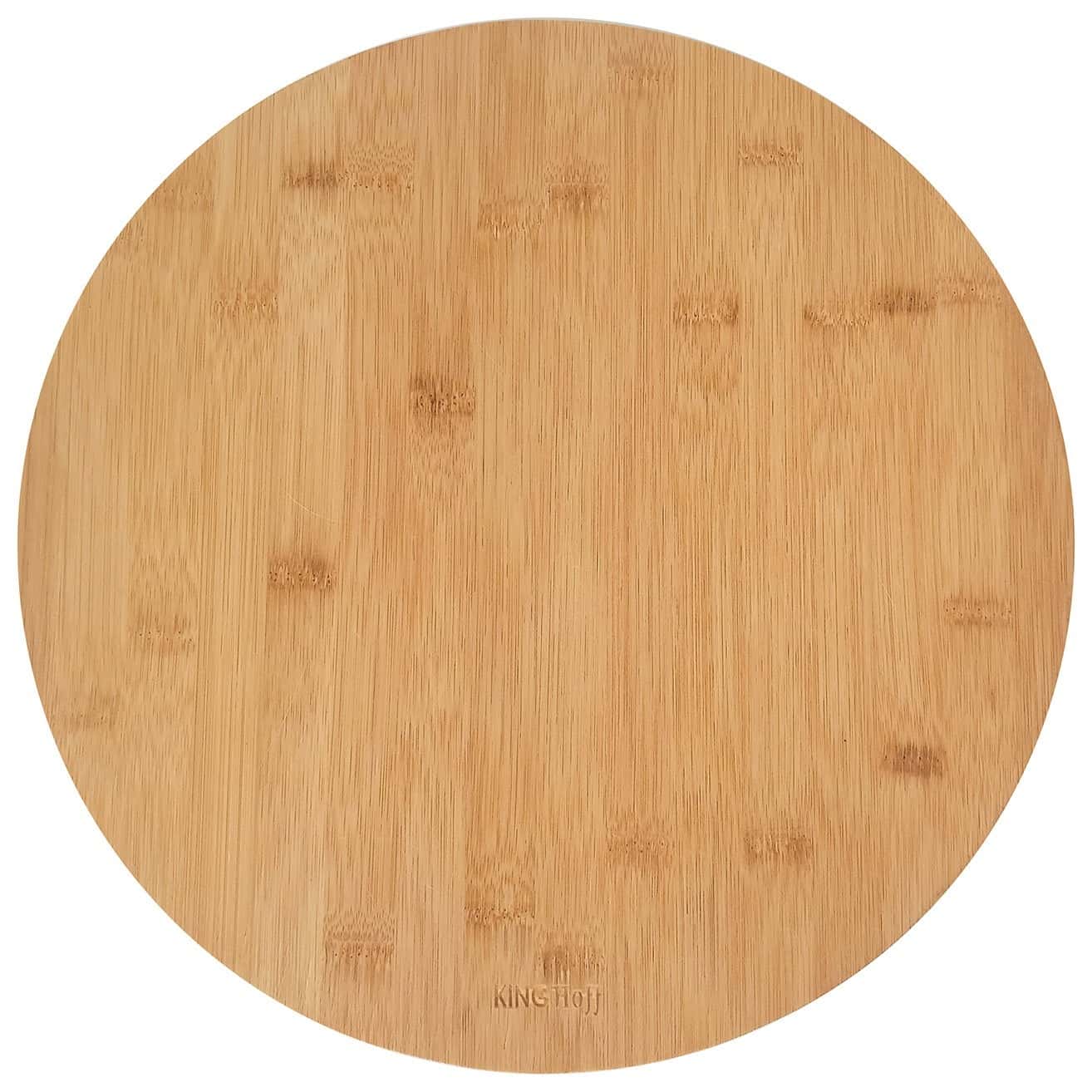 Kinghoff Rotating Bamboo Serving Board Ø40cm - perfect for serving