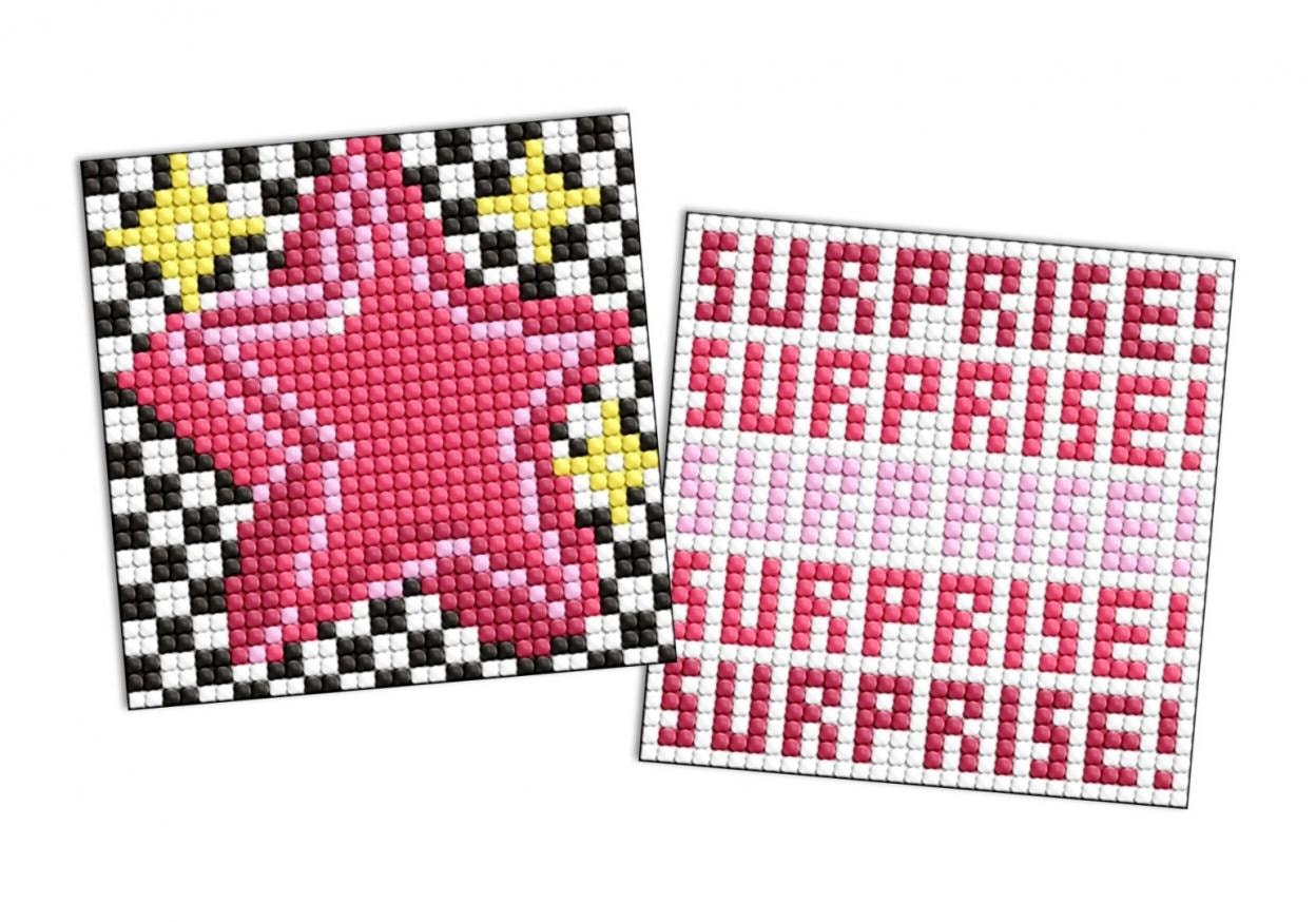 Ideyka Diamond mosaic on magnet - LOL Star 9x9cm - creative fun