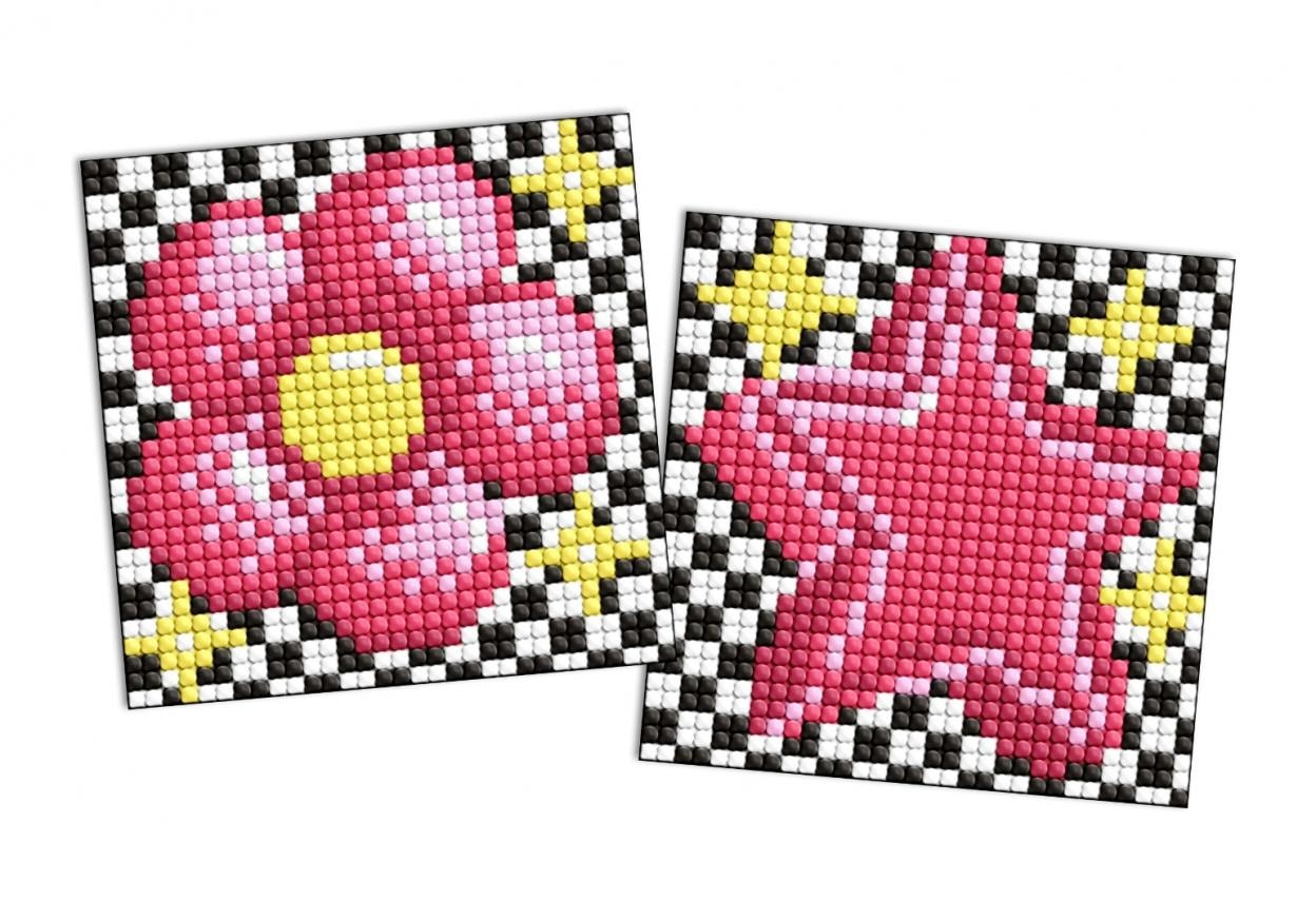 Ideyka Diamond Mosaic on Magnet - LOL Flower 9x9cm - creative fun