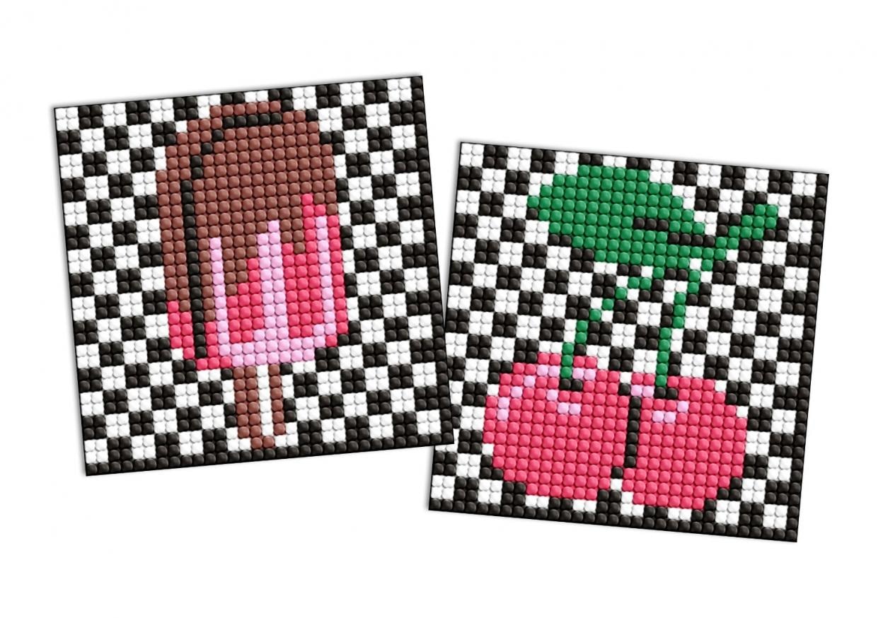 Ideyka Diamond mosaic on magnet - LOL Surprise! Ice