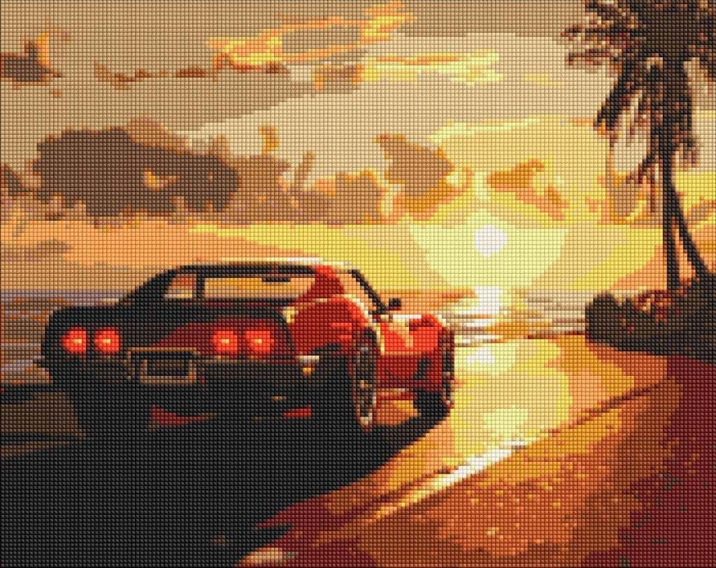 Ideyka Diamond mosaic - Journey through the coast 40x50cm - perfect as a gift