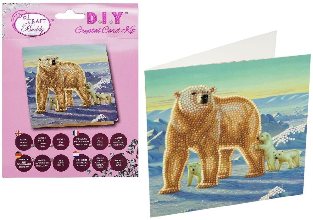 Craft Buddy Crystal Art Diamond Mosaic Polar Family - Create your own masterpiece