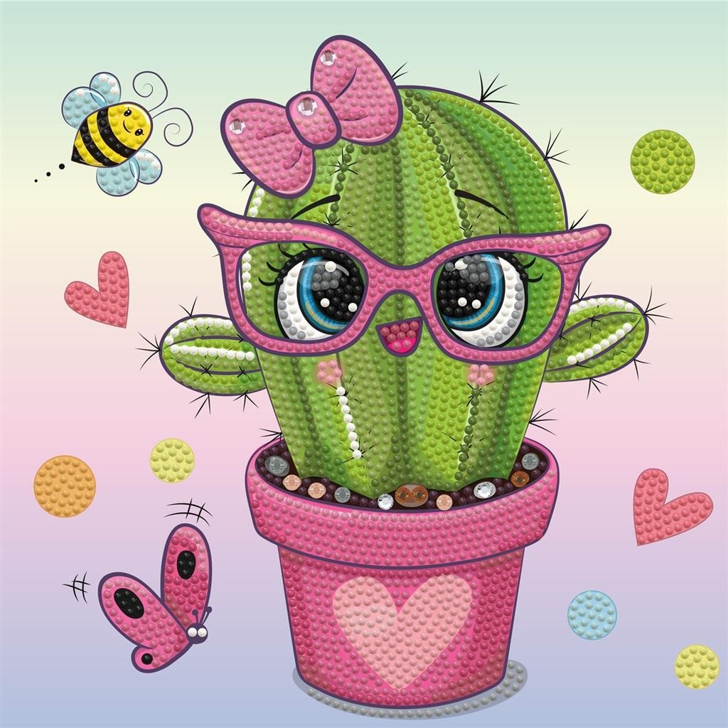 Diamond Dotz - Pretty In Pink Cactus - Diamond Painting Kit