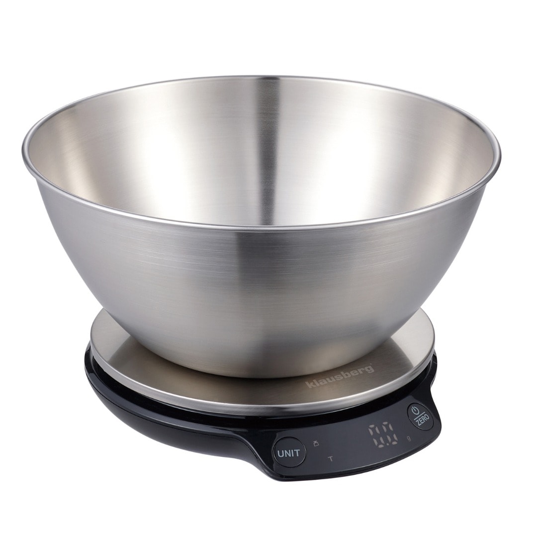 Klausberg Diet kitchen scale with bowl and Bluetooth - ideal for calorie control