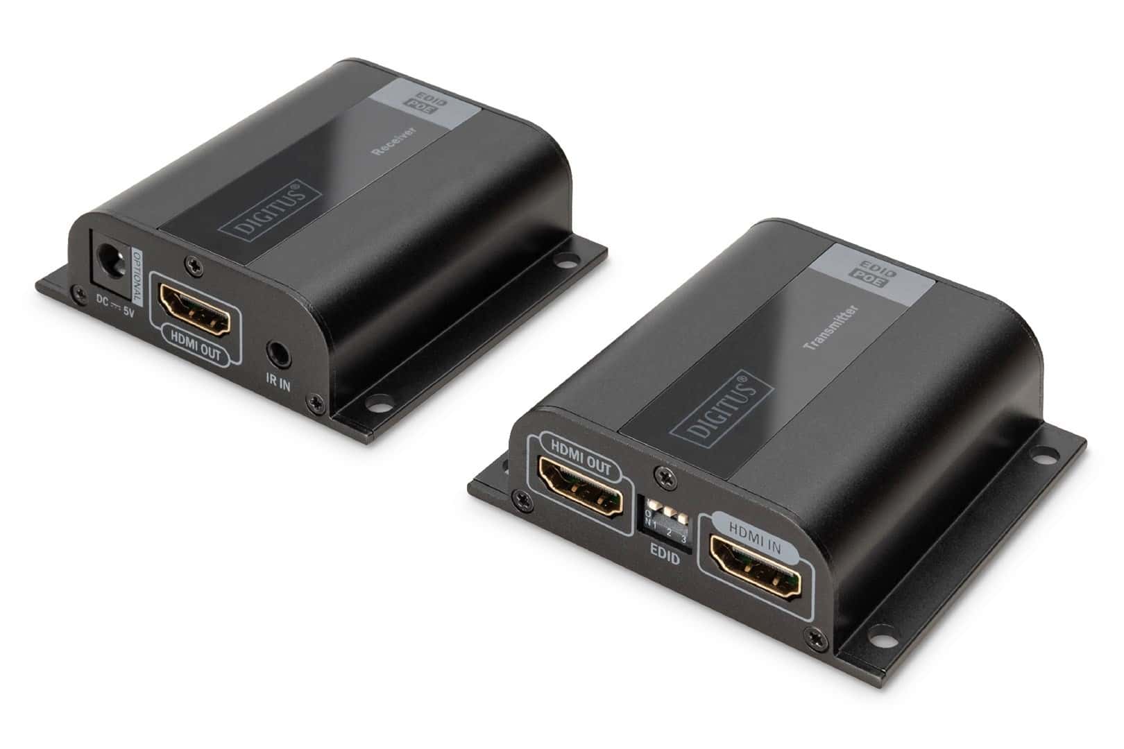 DIGITUS HDMI Extender - Kit up to 50m CAT.6/7 UTP, 1080p 60Hz FHD, HDCP 1.2, IR, Audio
