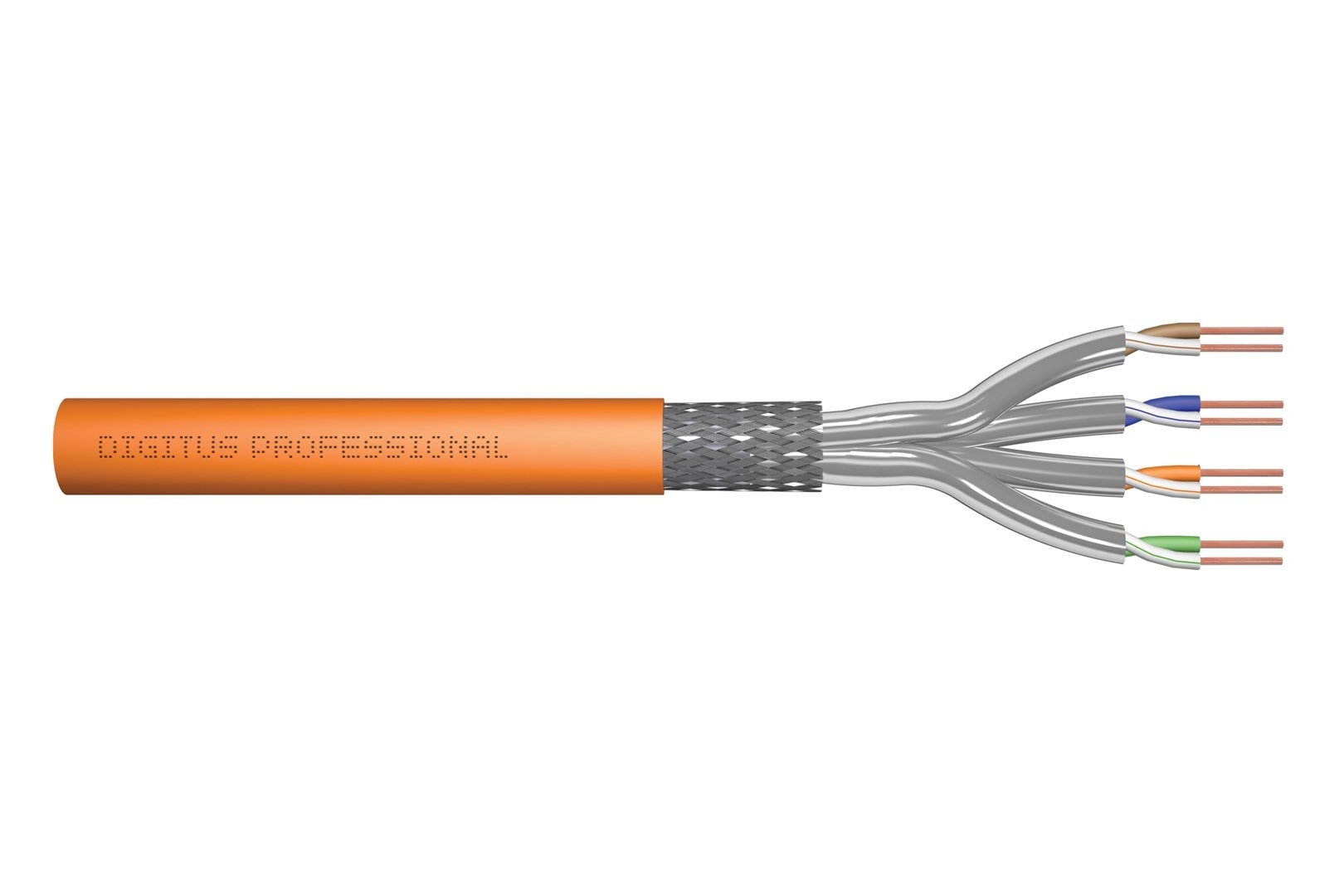 DIGITUS Installation Cable - 250m - Orange - Reliable Connection