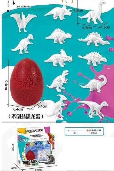 Merkpol Dinosaur for painting in egg - creative set for kids