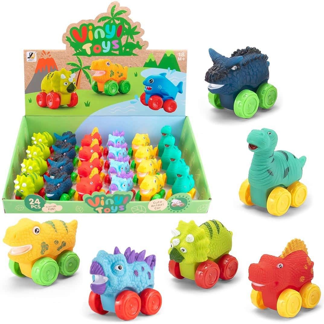 Dinosaur on wheels MIX - 6 designs for kids