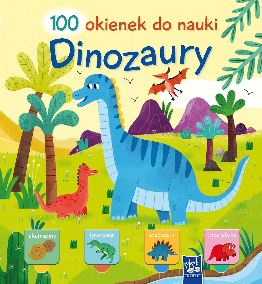 Książka. Dinozaury - 100 okienek