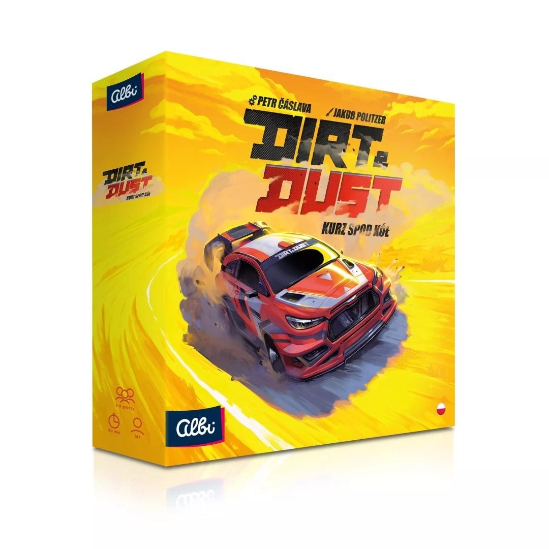 Albi Dirt & Dust - exciting card game about car racing
