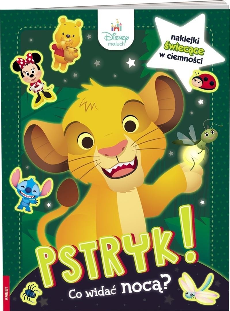 Disney Toddler Click! What Can Be Seen at Night? - Book with stickers to develop imagination