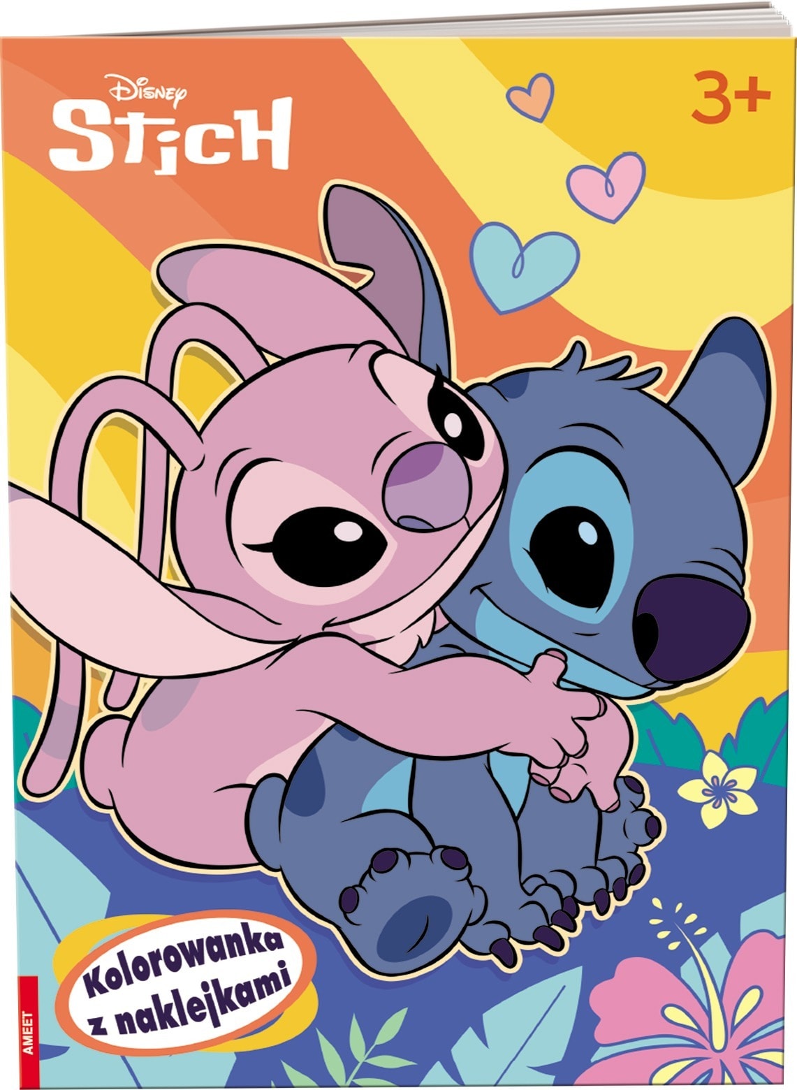 Disney Stich Kolorowanka z Naklejkami NA-9135