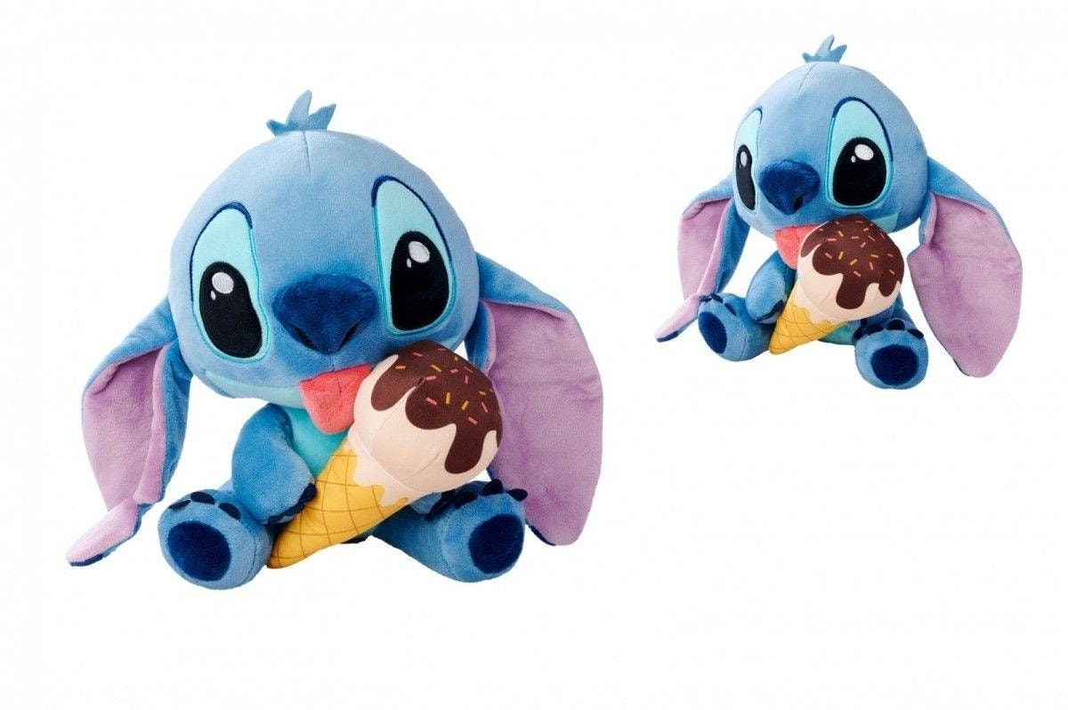 Disney Stitch with ice cream - Plush toy 25 cm perfect for cuddling