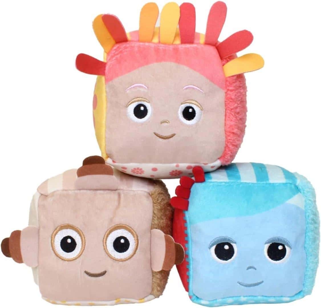 In the Night Garden Plush Sensory Cubes - 3 pieces for toddlers