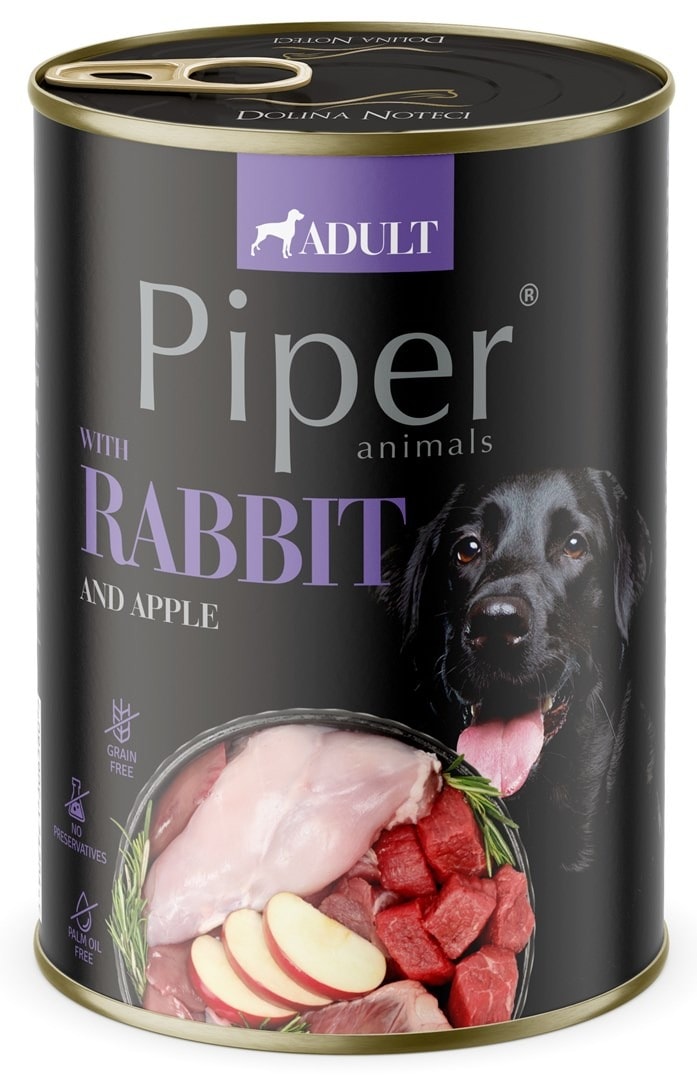 DOLINA NOTECI Piper rabbit and apple - dog food 800g