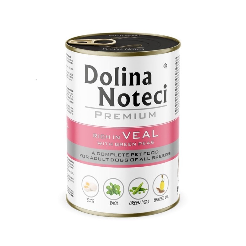 Dolina Noteci Premium Veal with Green Peas - wholesome meal for your dog