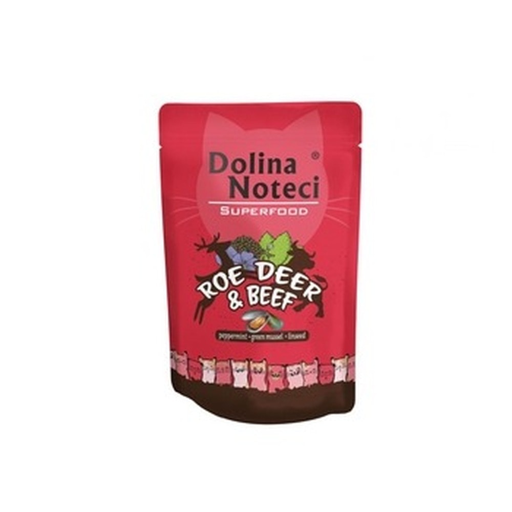 Dolina Noteci Superfood - Cat food with venison and beef 85 g