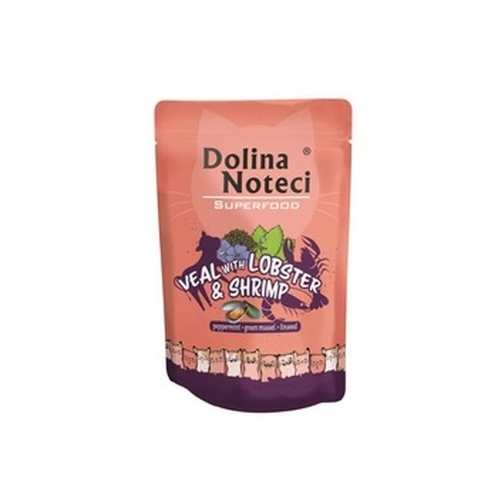 Dolina Noteci Superfood - Wet cat food veal and lobster 85g