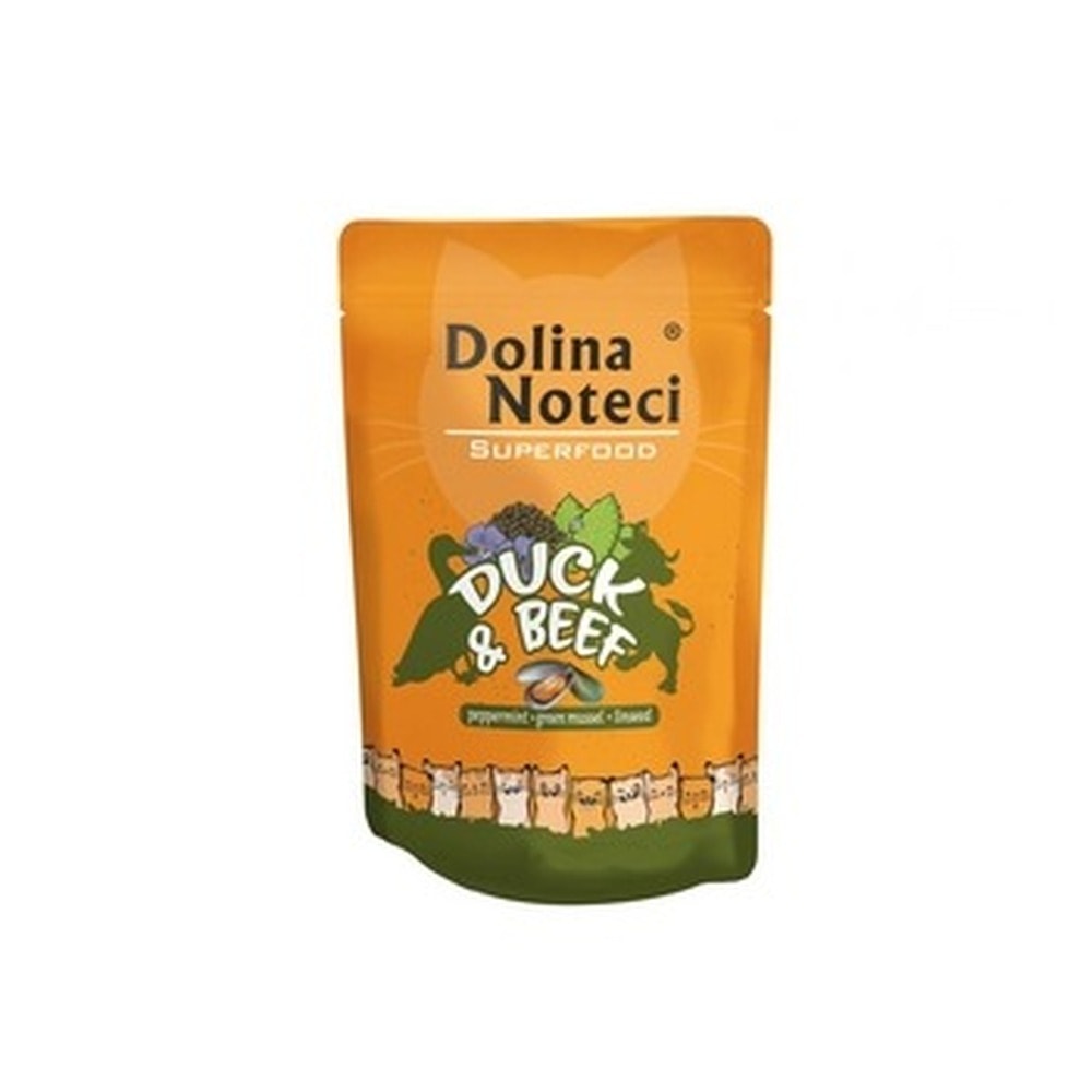 Dolina Noteci Superfood - Wet cat food with duck and beef 85g