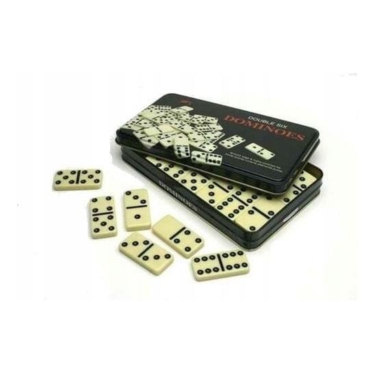 Domino classic - 28 pieces in metal tin - perfect as a gift