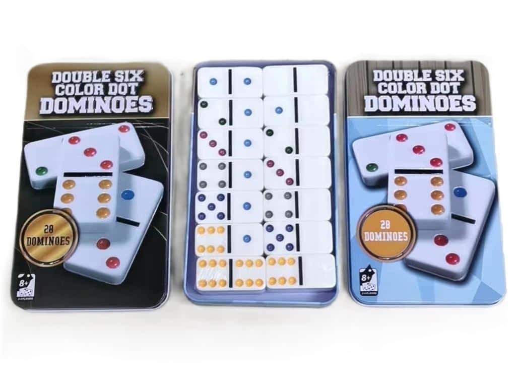 Domino in metal box - educational game for the whole family
