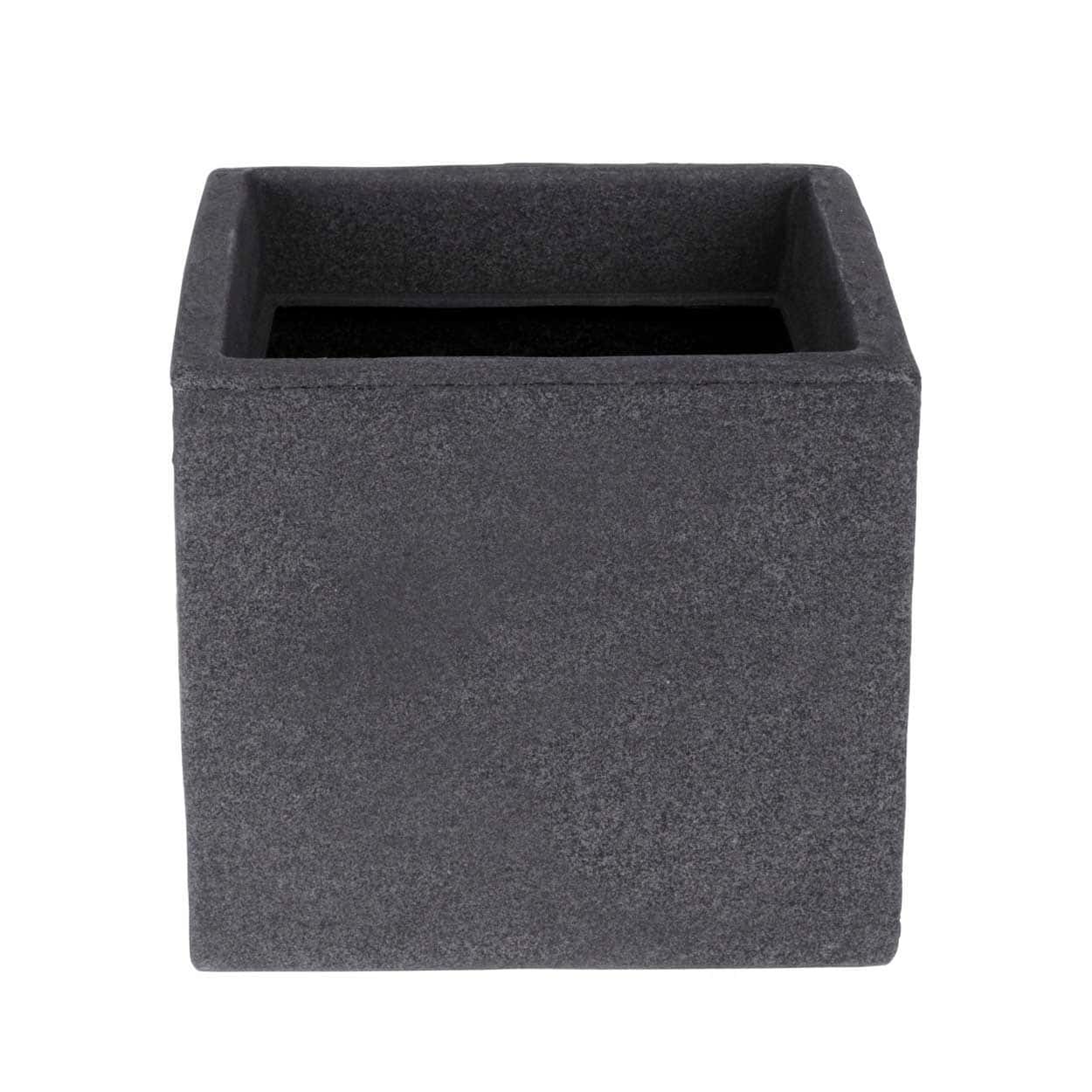 Kubus Stone Flower Pot Grey - Elegance and Durability for Your Home