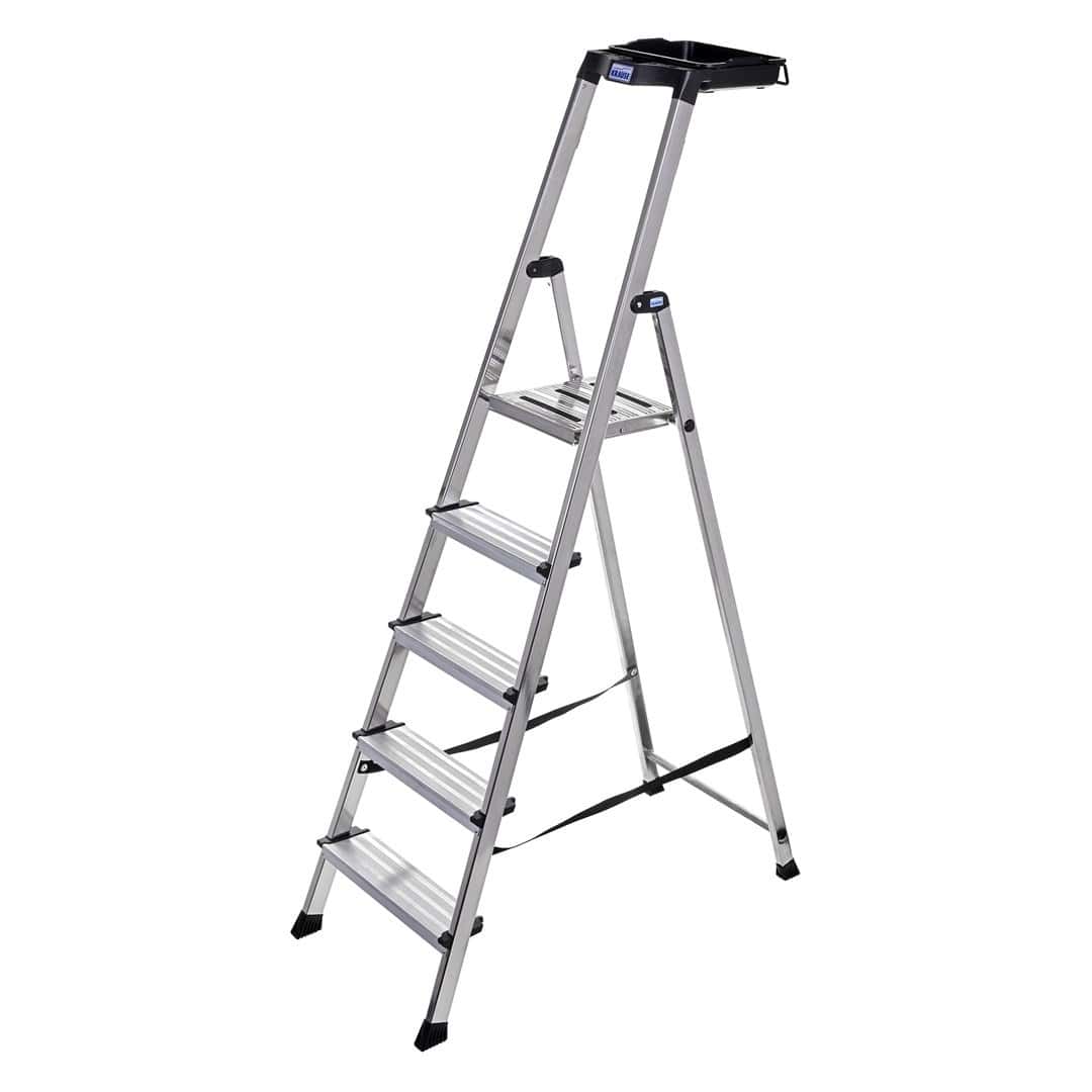Krause Secury - Aluminum ladder with anti-slip feet