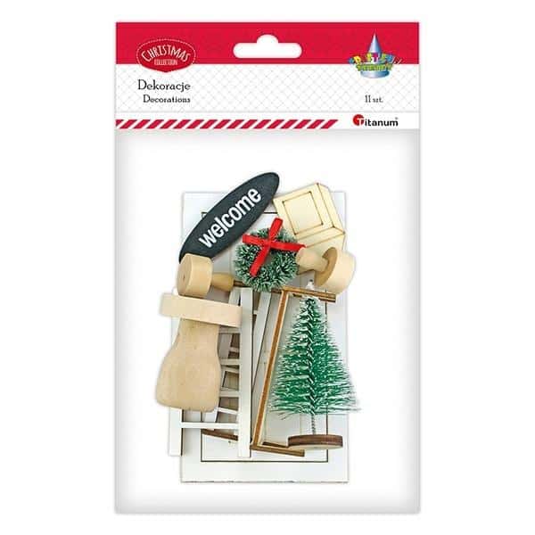 Wooden decoration entrance for Elves - Magical set of 11 elements