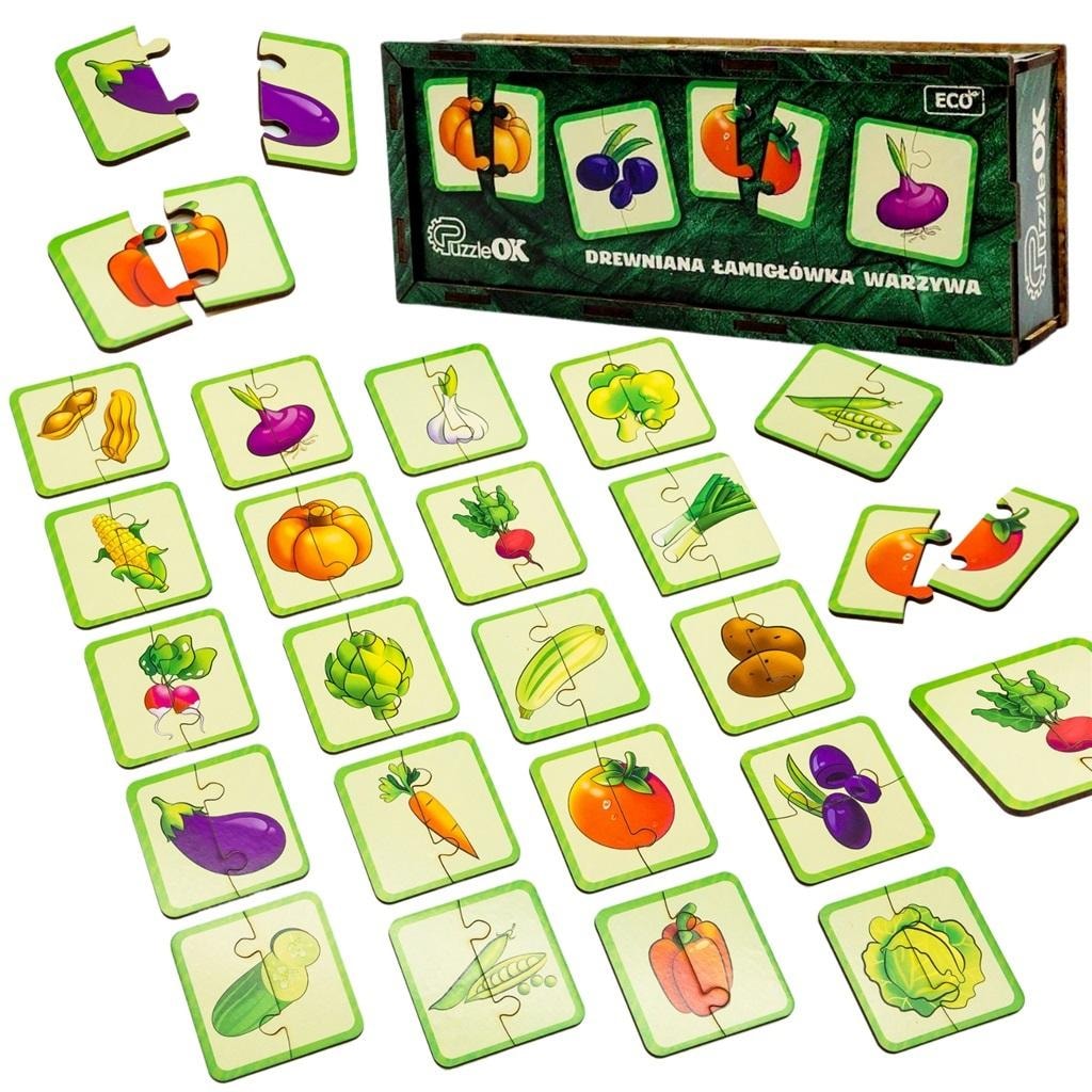 Wooden Puzzle Vegetables - Educational fun for kids