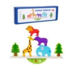 Pro Kids Wooden Balancing Animals - educational toy developing coordination