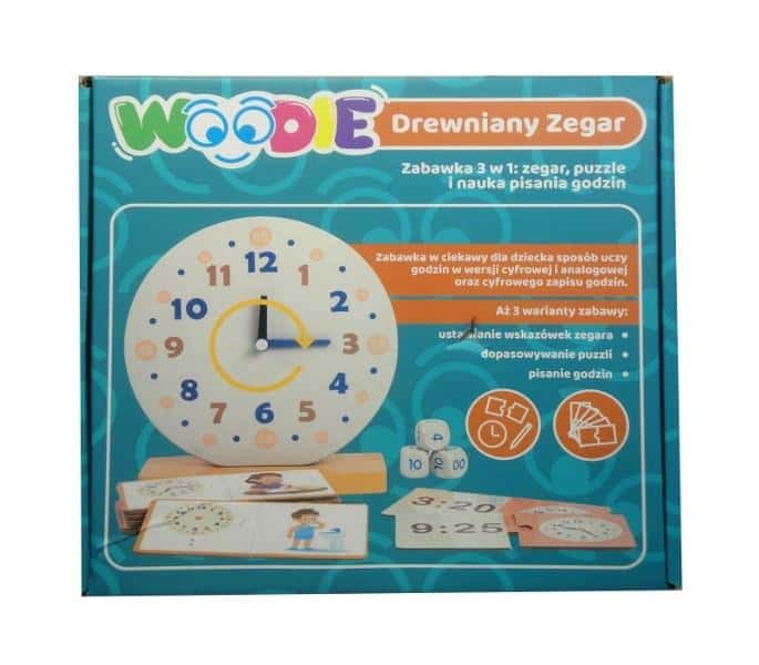 Woodie Wooden clock 3in1 - alarm clock and thermometer in one