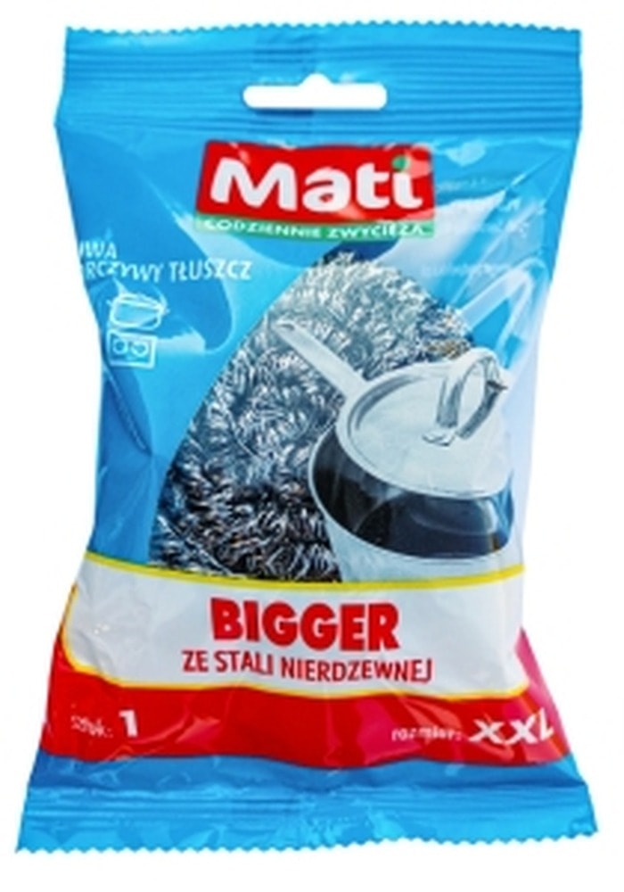 MATI BIGGER A1 XXL Stainless steel scouring pad - ideal for tough stains