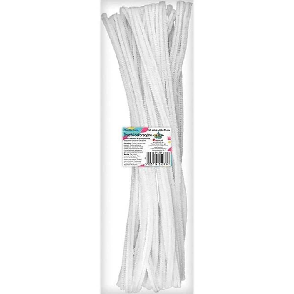 Titanum Decorative wires white 0.6 x 30 cm - 50 pieces for creative projects
