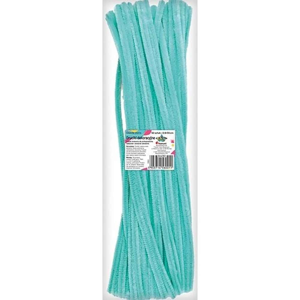 Titanum Decorative wires light turquoise 0.6 x 30 cm - 50 pieces ideal for crafts