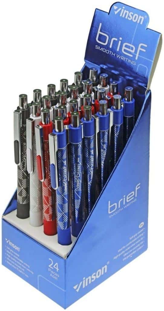 Brief Automatic pen 0.7 mm blue - 24 pieces set