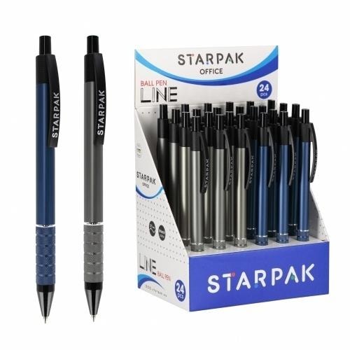 Off Line Automatic ballpoint pen black - 24 pieces ideal for school and office