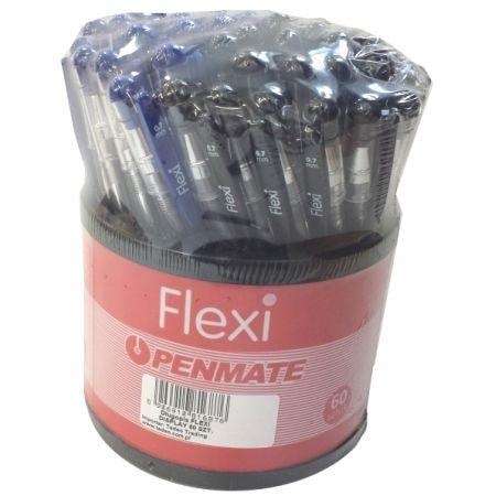 Penmate Flexi - Ballpoint Pen Set 60 Pieces - ideal for school and office
