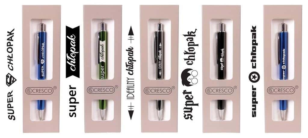 Cresco Pen with print for boy in case mix designs - perfect gift