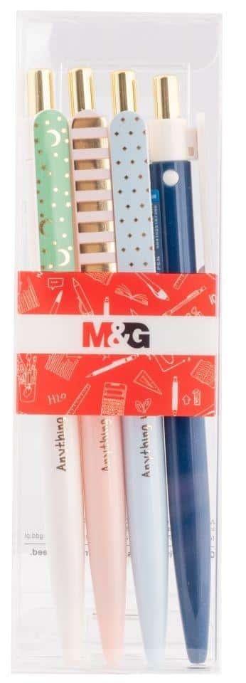 M&G Retractable pen Simple Me 0.5 mm blue 4 pcs