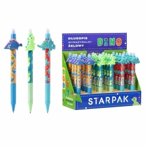 STARPAK Erasable Automatic Pen Dino - 24 pieces of joyful writing without errors