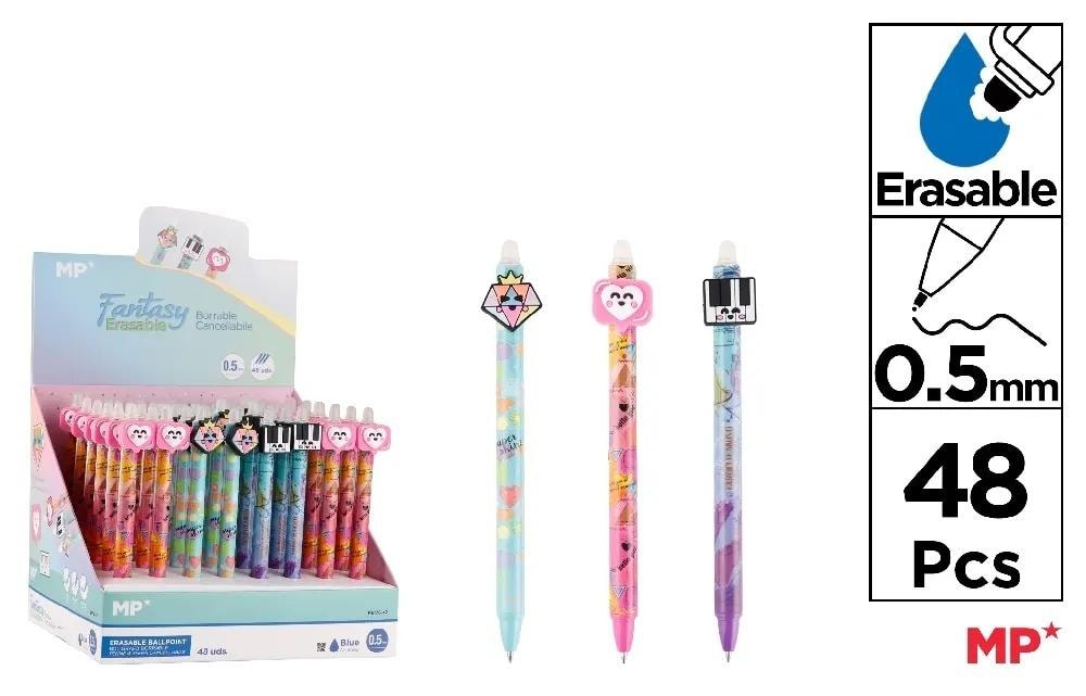 Fantasy Erasable Pens Set of 48 Pieces - perfect for school and office