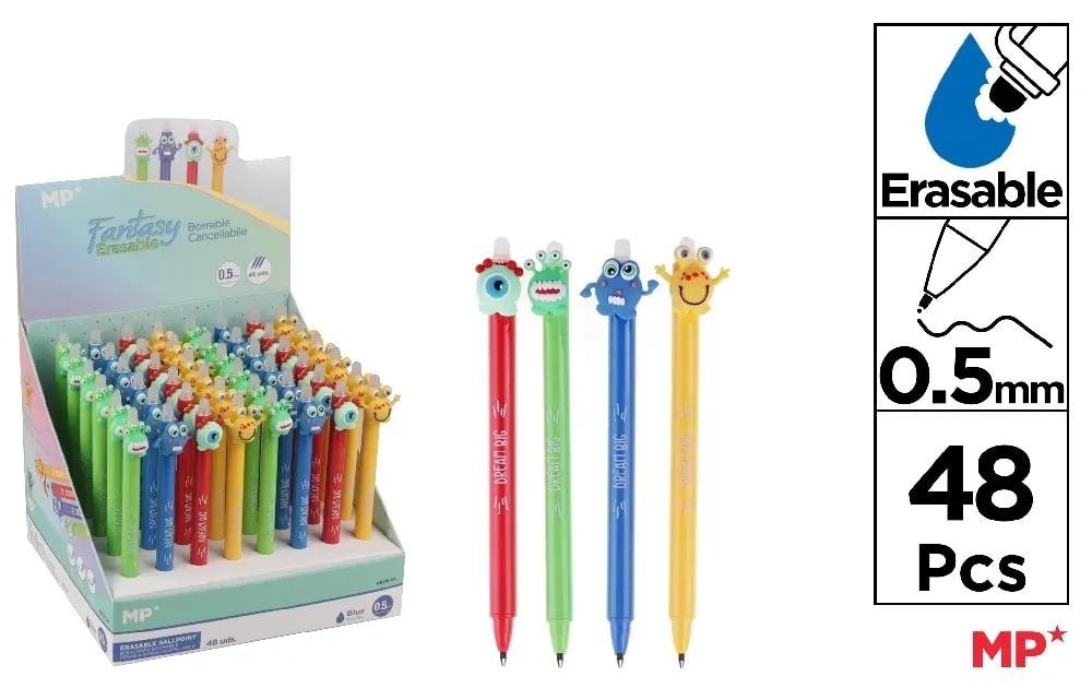 MP Main Paper Erasable Pens Monsters Set of 48