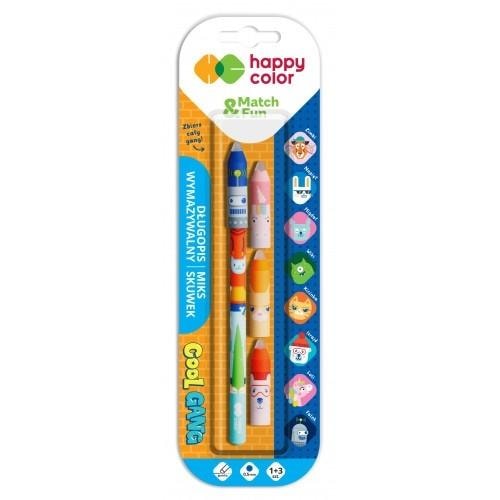 Cool Gang Erasable pen blue + 3 caps - Write without errors!