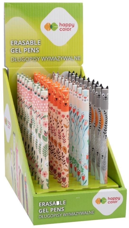 Uszaki Floral Art Erasable pen blue - 36 pieces ideal for school