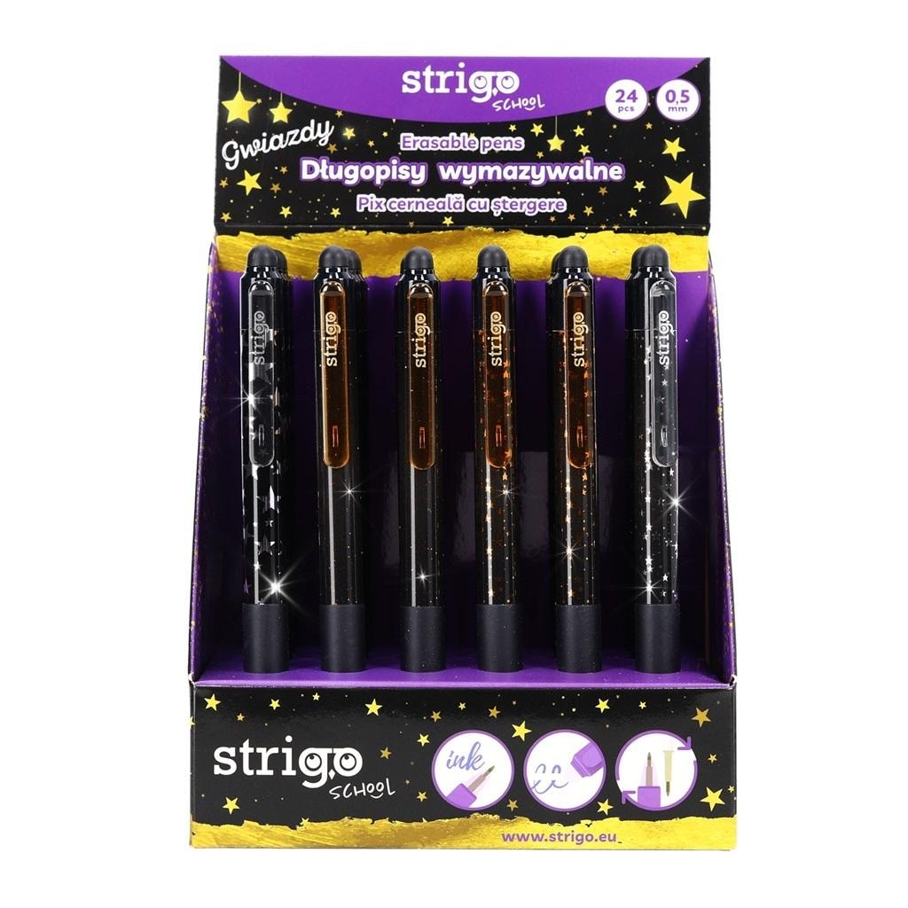 Strigo Stars Erasable Pen - blue, perfect for school