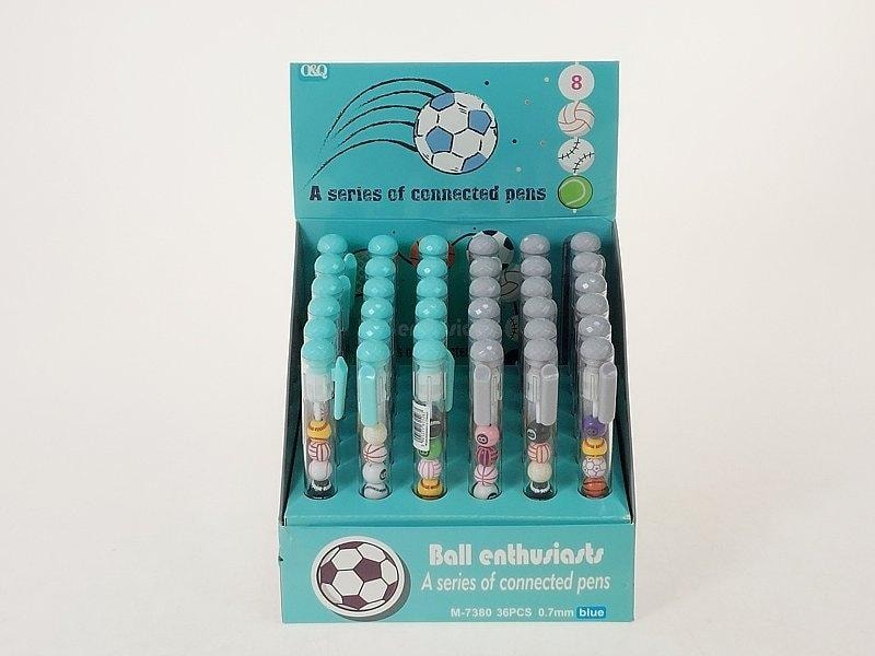 Ballpoint pen with balls - Colorful set of 36 pieces for everyone!