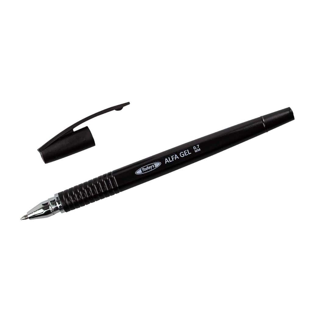 DELI Gel Pen Alfa Gel - black, set of 10 pieces