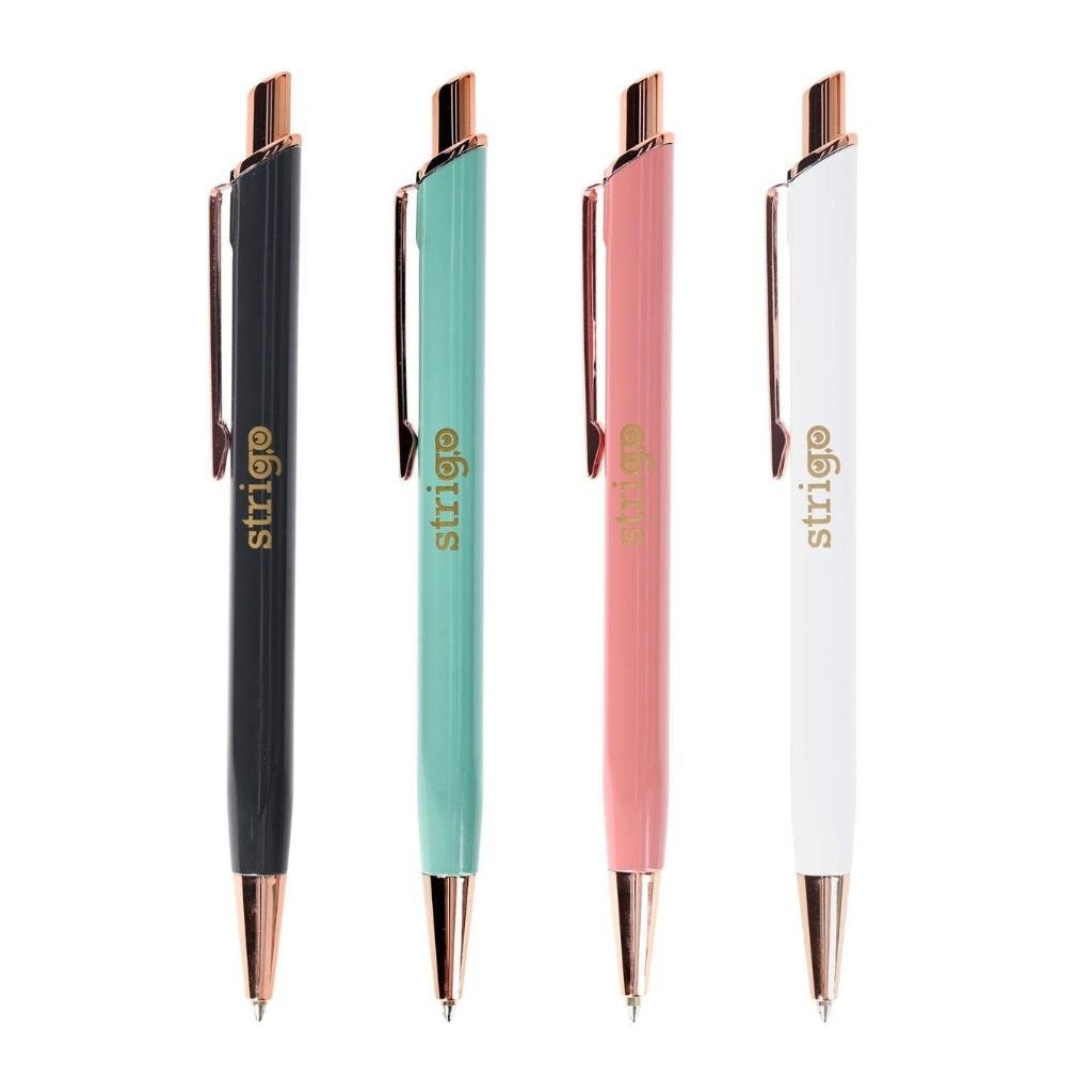 Strigo Deco - Automatic gel pen blue - ideal for school and office